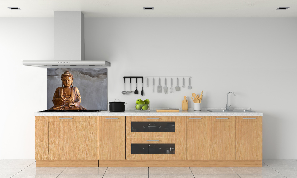 Kitchen splashback Wooden Buddha