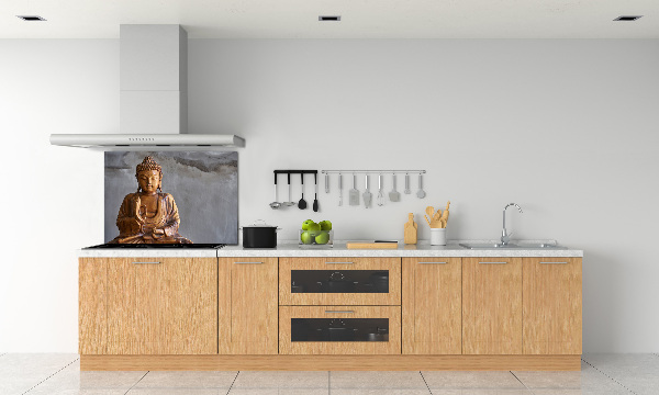 Kitchen splashback Wooden Buddha