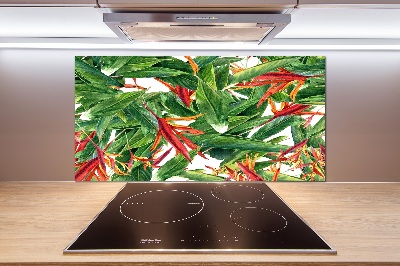 Cooker splashback Floral pattern