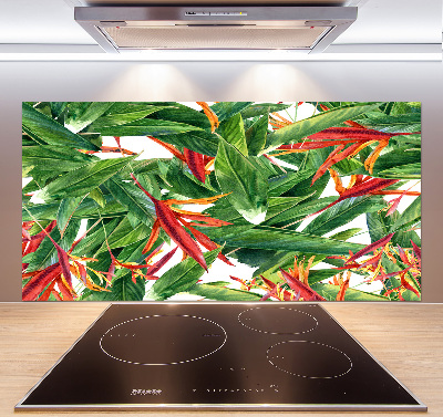 Cooker splashback Floral pattern