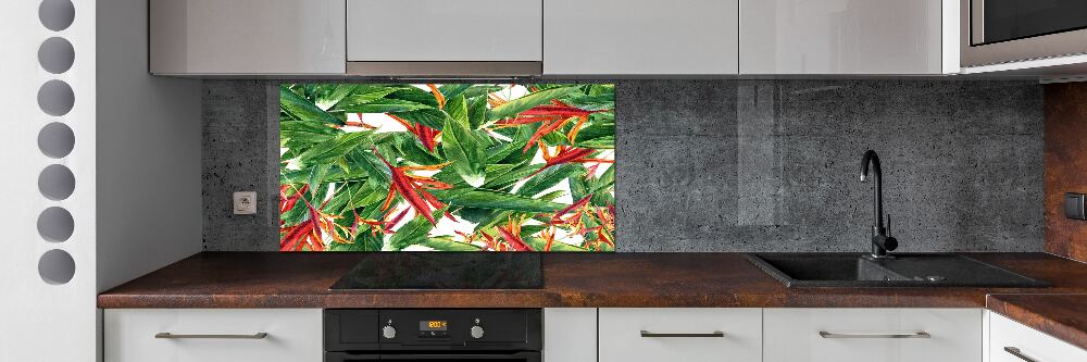 Cooker splashback Floral pattern