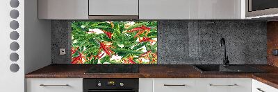 Cooker splashback Floral pattern