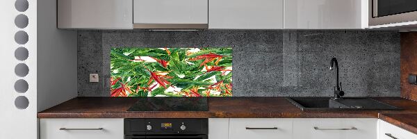 Cooker splashback Floral pattern