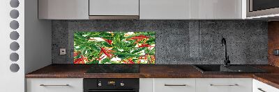 Cooker splashback Floral pattern