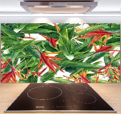 Cooker splashback Floral pattern