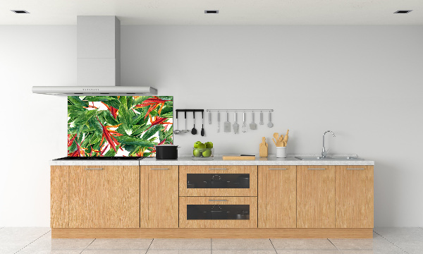 Cooker splashback Floral pattern