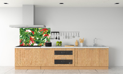 Cooker splashback Floral pattern