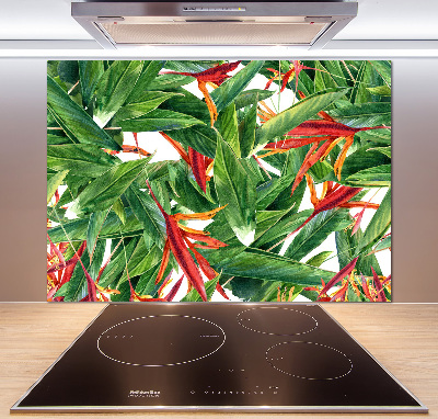 Cooker splashback Floral pattern