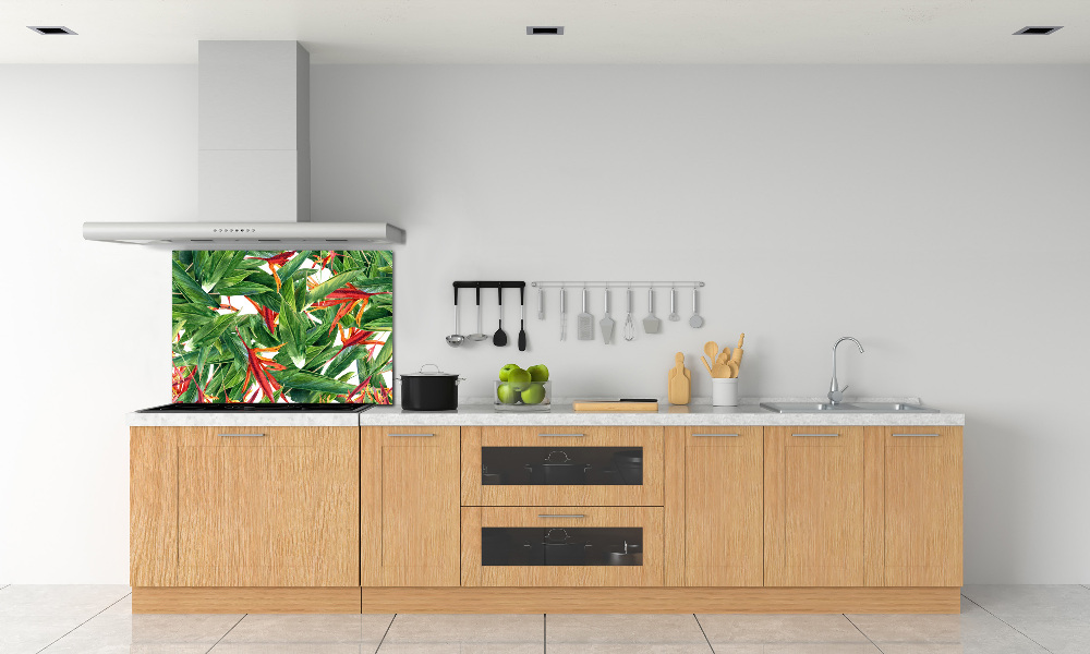 Cooker splashback Floral pattern