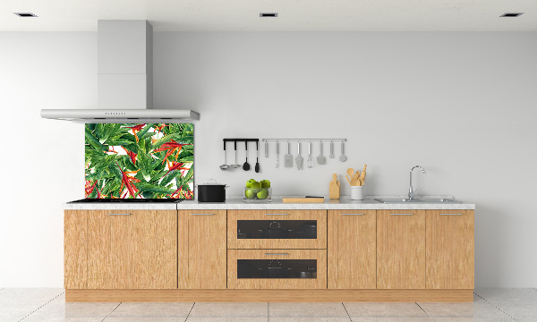 Cooker splashback Floral pattern