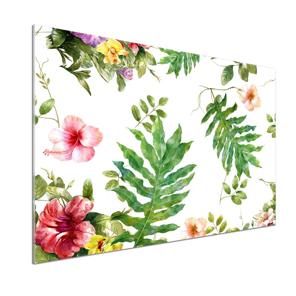 Cooker splashback Floral pattern