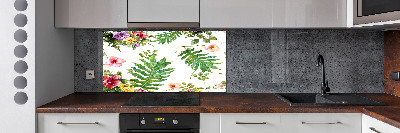 Cooker splashback Floral pattern