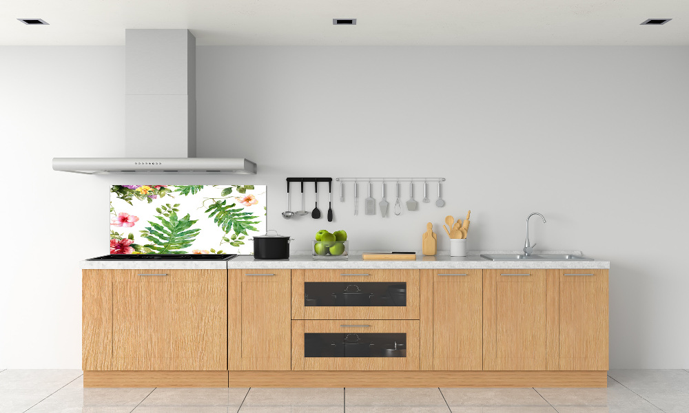 Cooker splashback Floral pattern