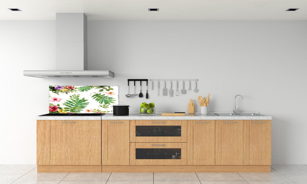 Cooker splashback Floral pattern