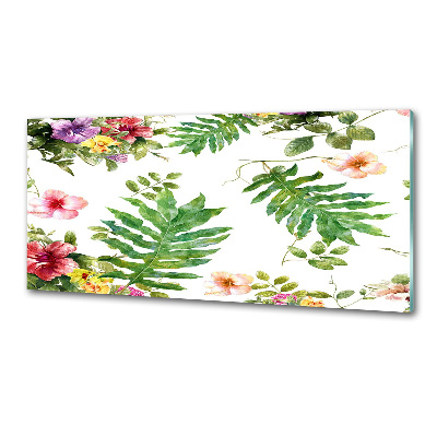 Cooker splashback Floral pattern