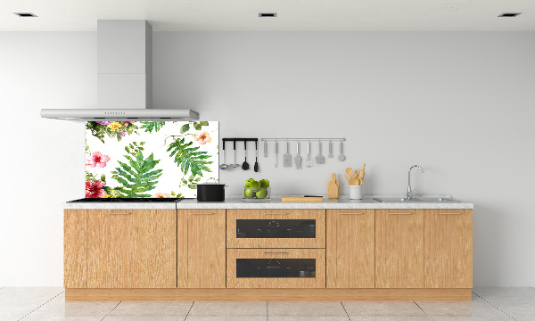 Cooker splashback Floral pattern