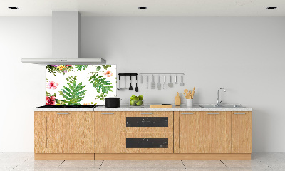 Cooker splashback Floral pattern