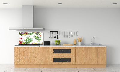 Cooker splashback Floral pattern