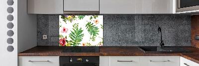 Cooker splashback Floral pattern