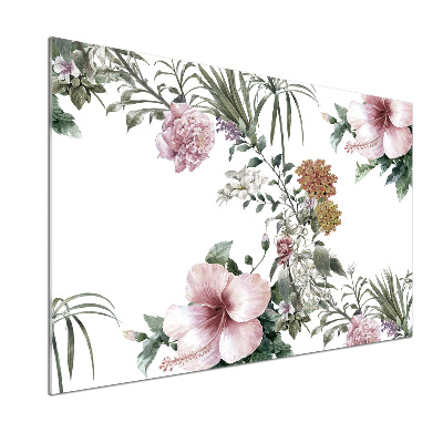 Cooker splashback Floral pattern