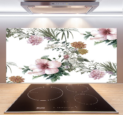 Cooker splashback Floral pattern