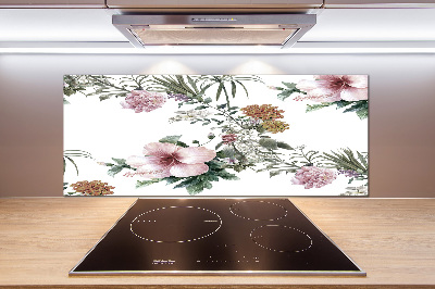 Cooker splashback Floral pattern