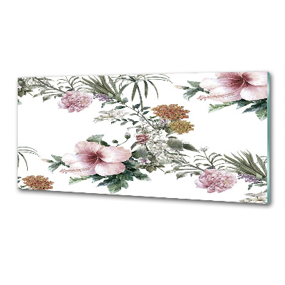 Cooker splashback Floral pattern