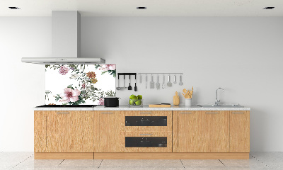 Cooker splashback Floral pattern