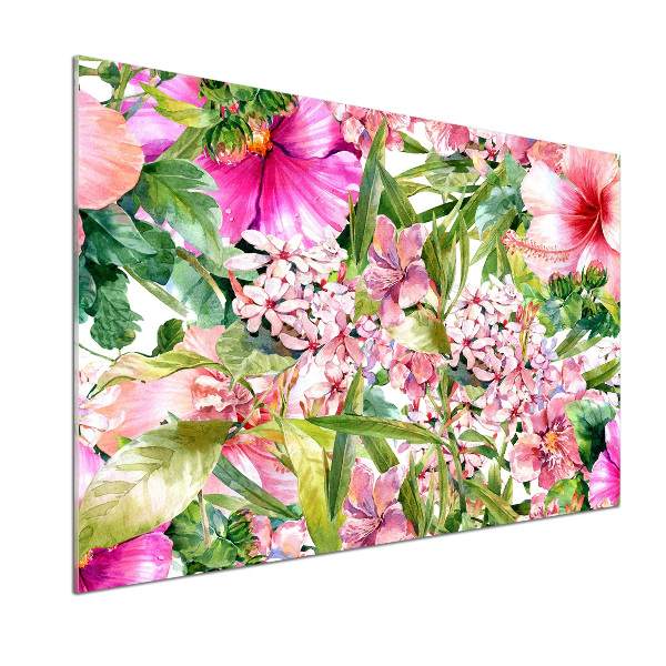 Cooker splashback Floral pattern