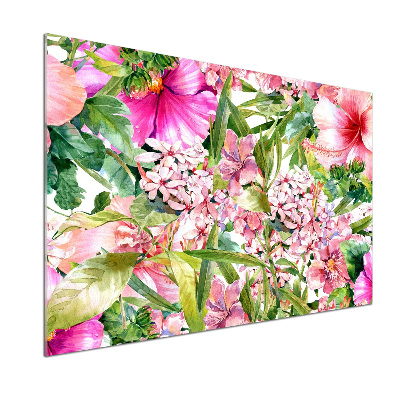 Cooker splashback Floral pattern