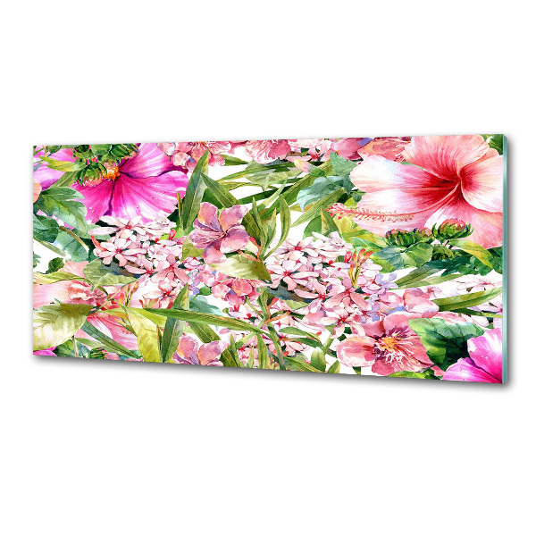 Cooker splashback Floral pattern