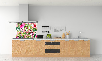 Cooker splashback Floral pattern