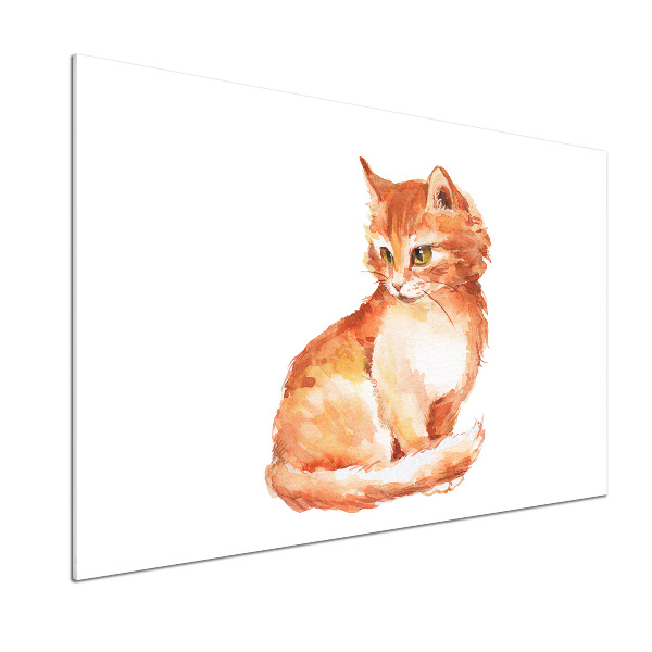 Cooker splashback Red Cat