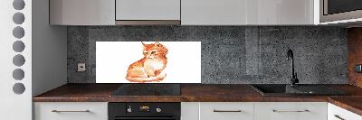 Cooker splashback Red Cat