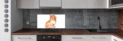 Cooker splashback Red Cat