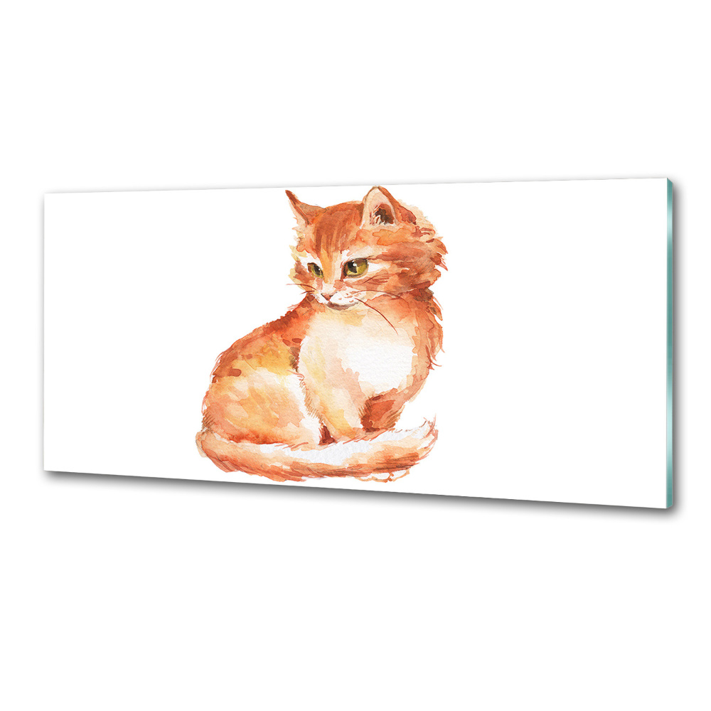 Cooker splashback Red Cat