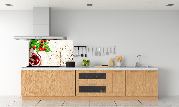 Kitchen wall panels Raspberry jam