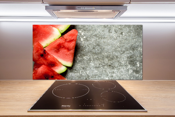 Kitchen splashback Chopped watermelon