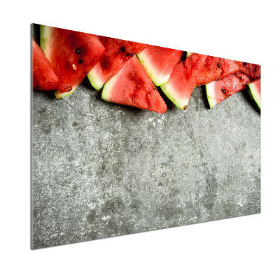 Kitchen splashback Chopped watermelon