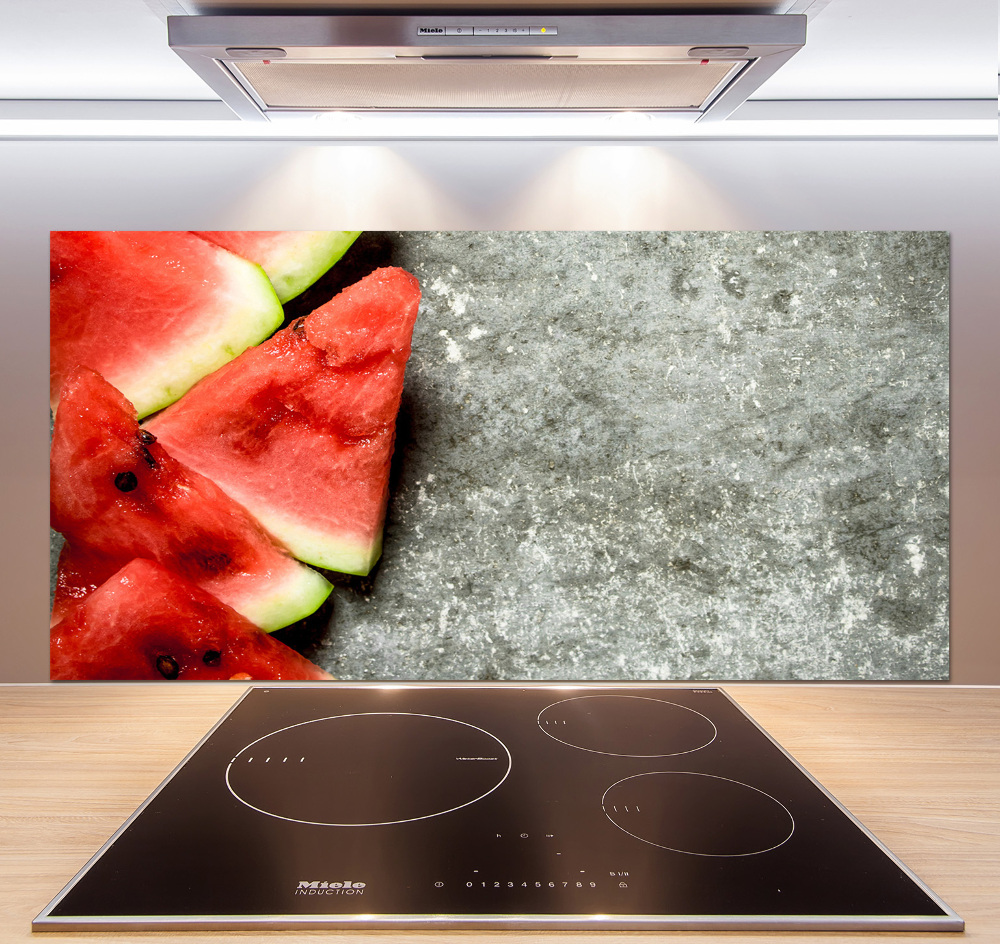 Kitchen splashback Chopped watermelon