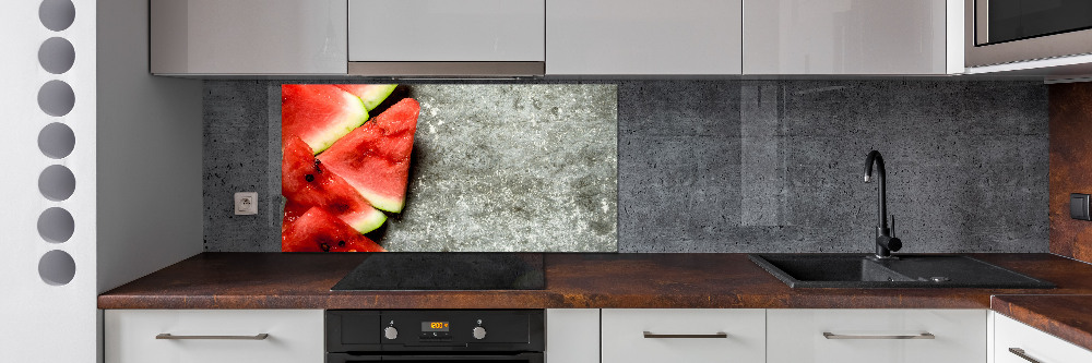 Kitchen splashback Chopped watermelon