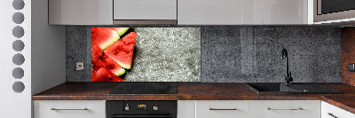 Kitchen splashback Chopped watermelon