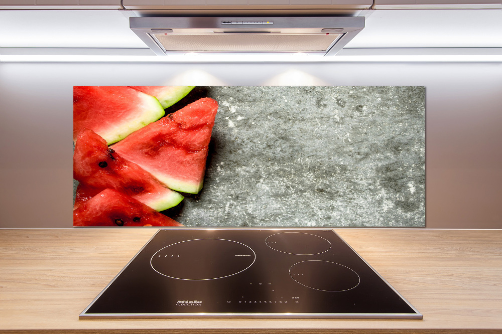 Kitchen splashback Chopped watermelon