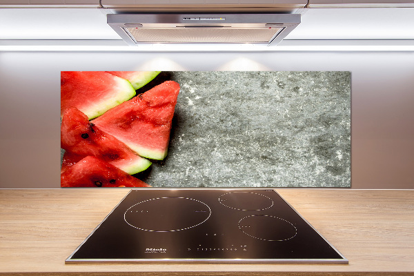 Kitchen splashback Chopped watermelon