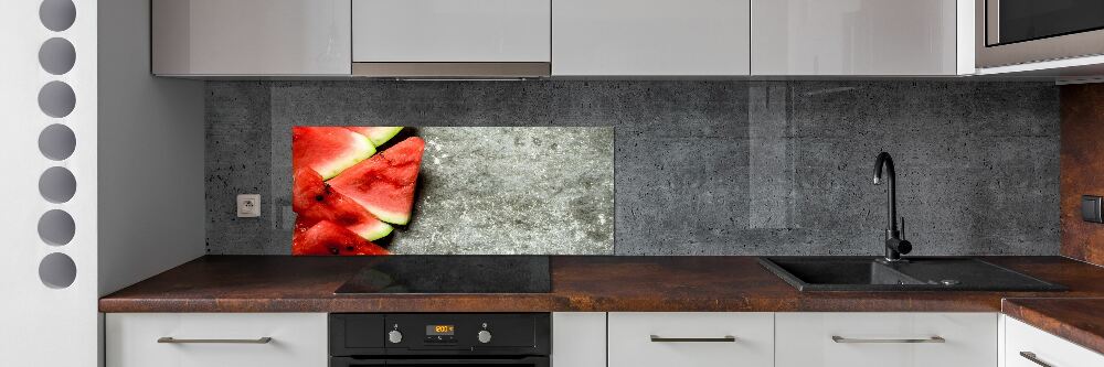 Kitchen splashback Chopped watermelon