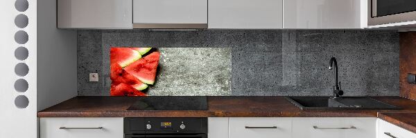 Kitchen splashback Chopped watermelon