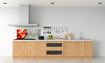 Kitchen splashback Chopped watermelon