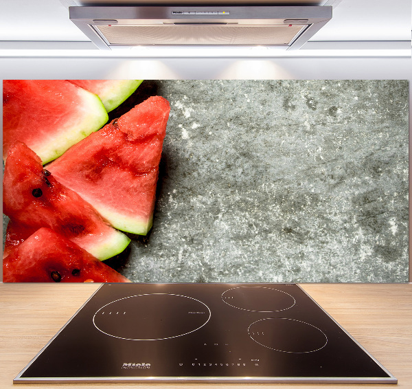 Kitchen splashback Chopped watermelon