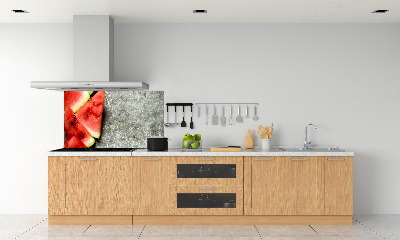 Kitchen splashback Chopped watermelon