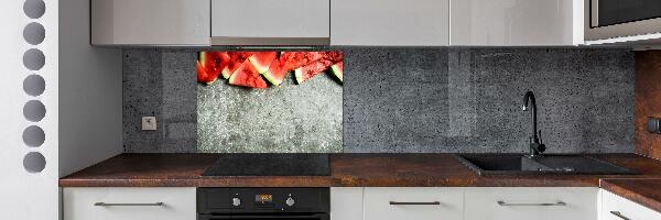 Kitchen splashback Chopped watermelon